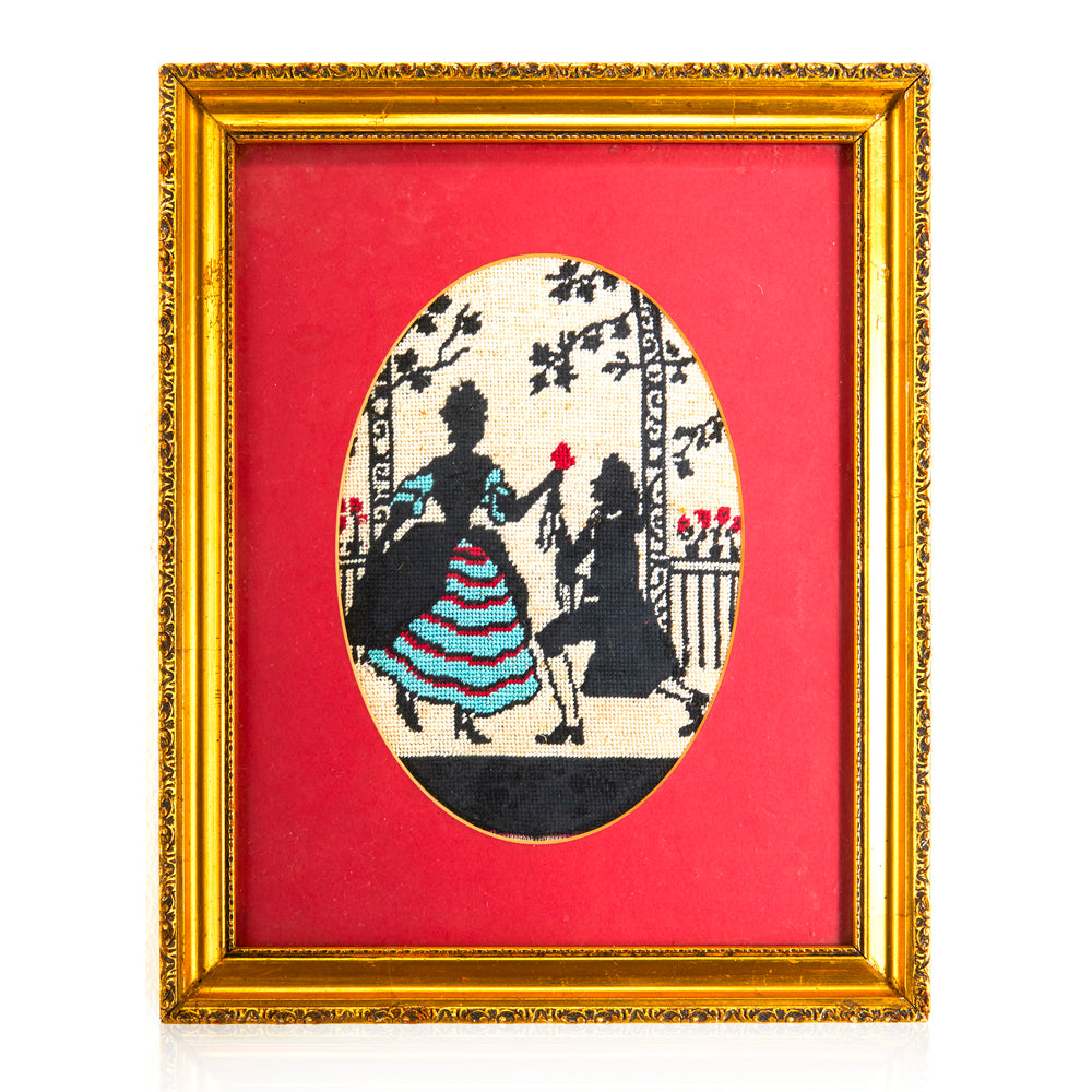 Needlepoint Red And Black Rose Offering Artwork Gil Roy Props needlepoint-red-and-black-rose-offering-artwork-gil-roy-props