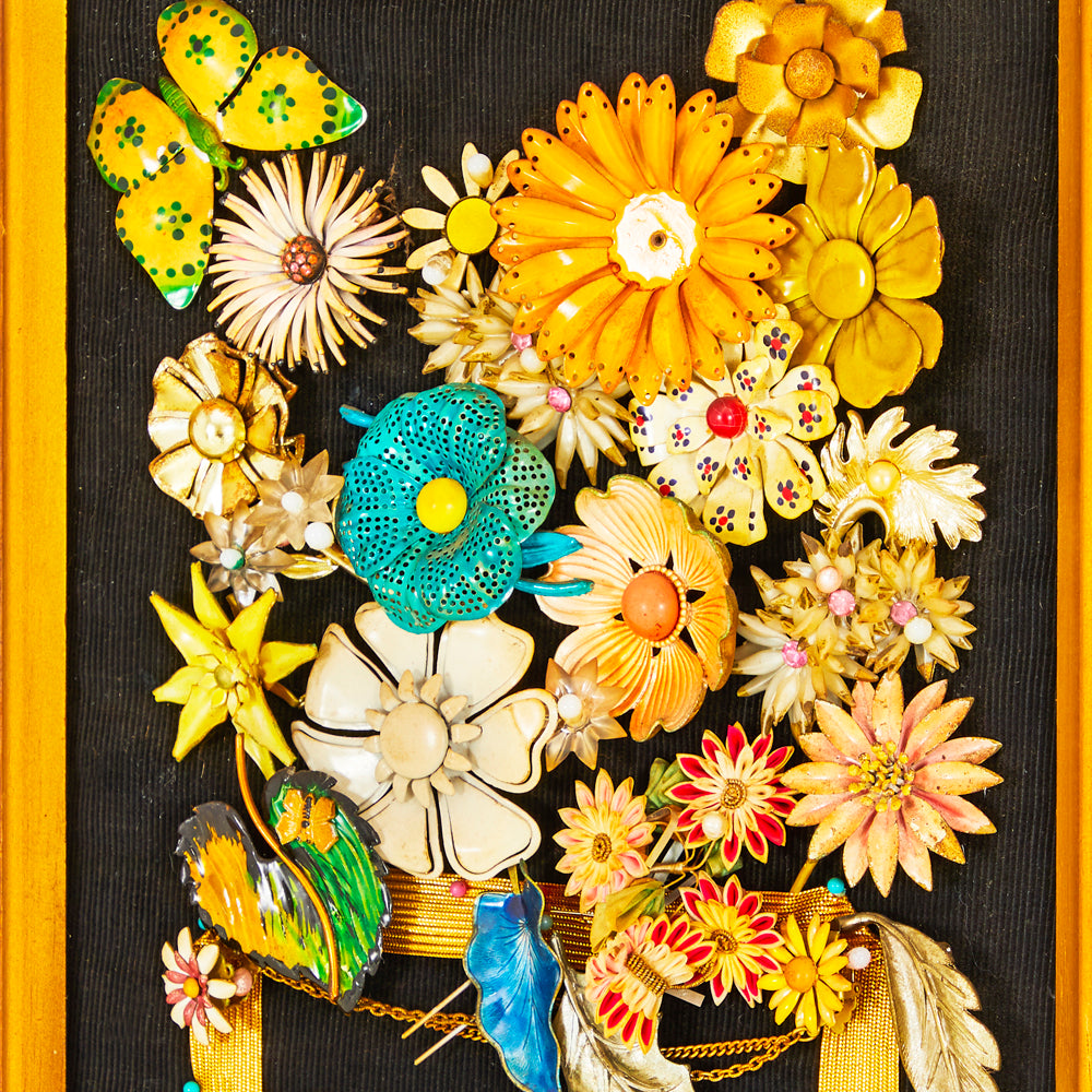 Flower Pin Bouquet Wall Art