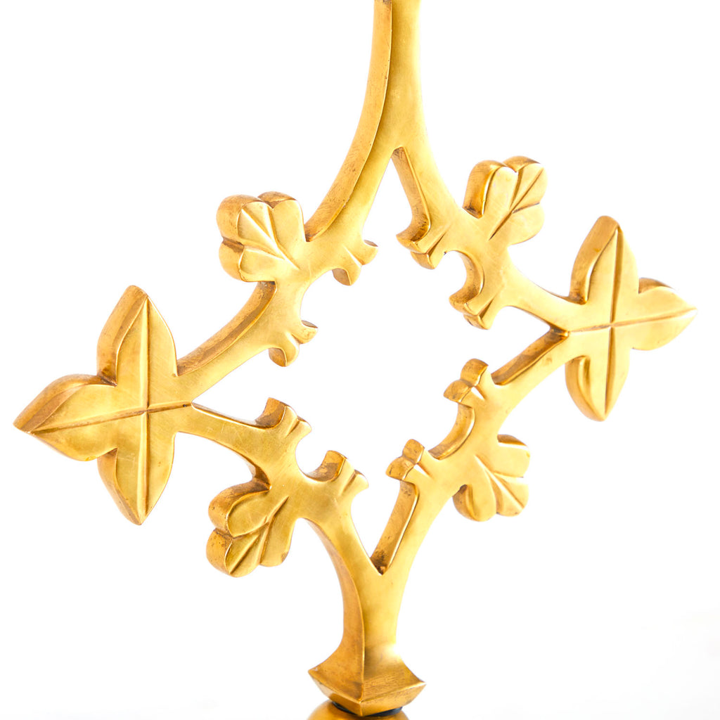 Ornate Gold Cross Sculpture