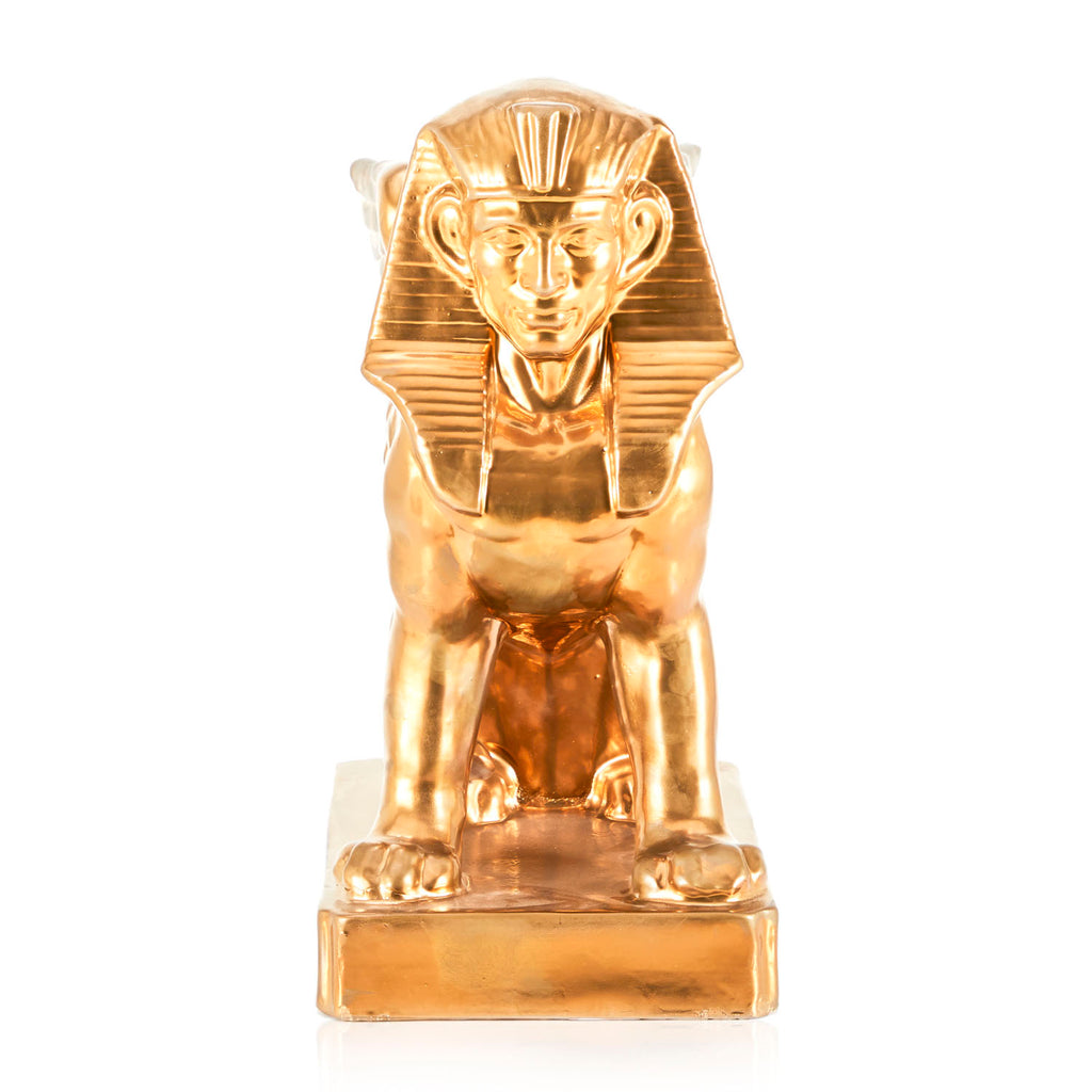 Gold Painted Sphinx Statue