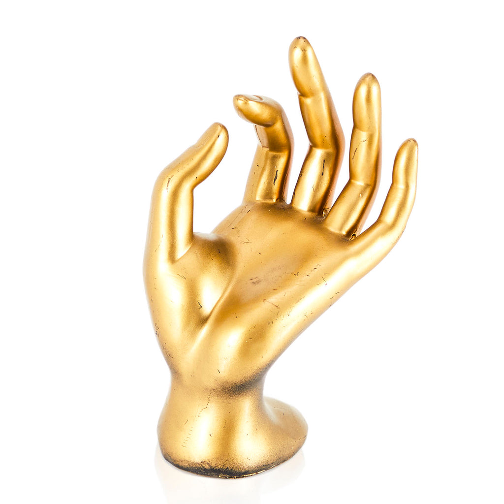 Gold Hand Sculpture