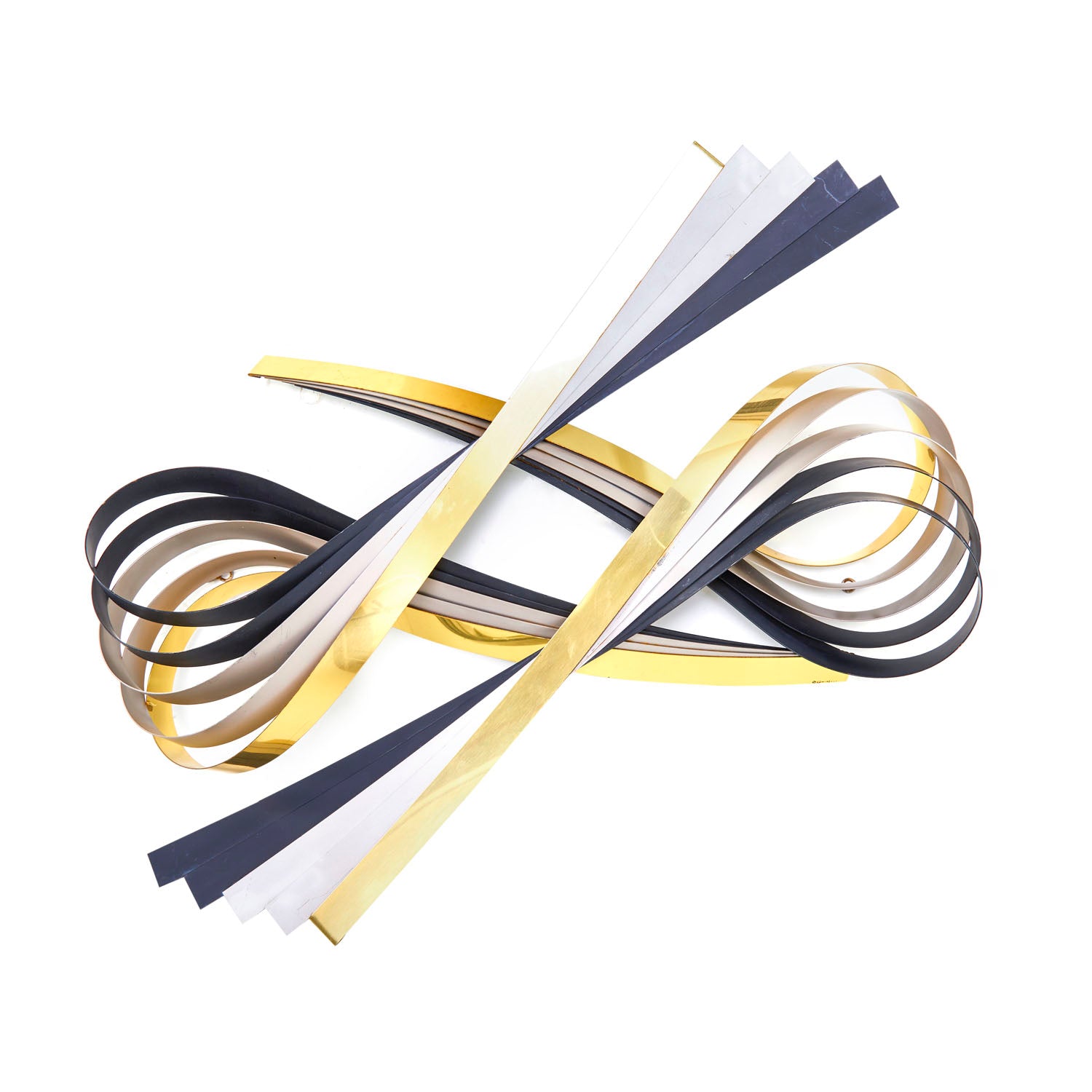 Metal Ribbon Wall Sculpture - Gil & Roy Props