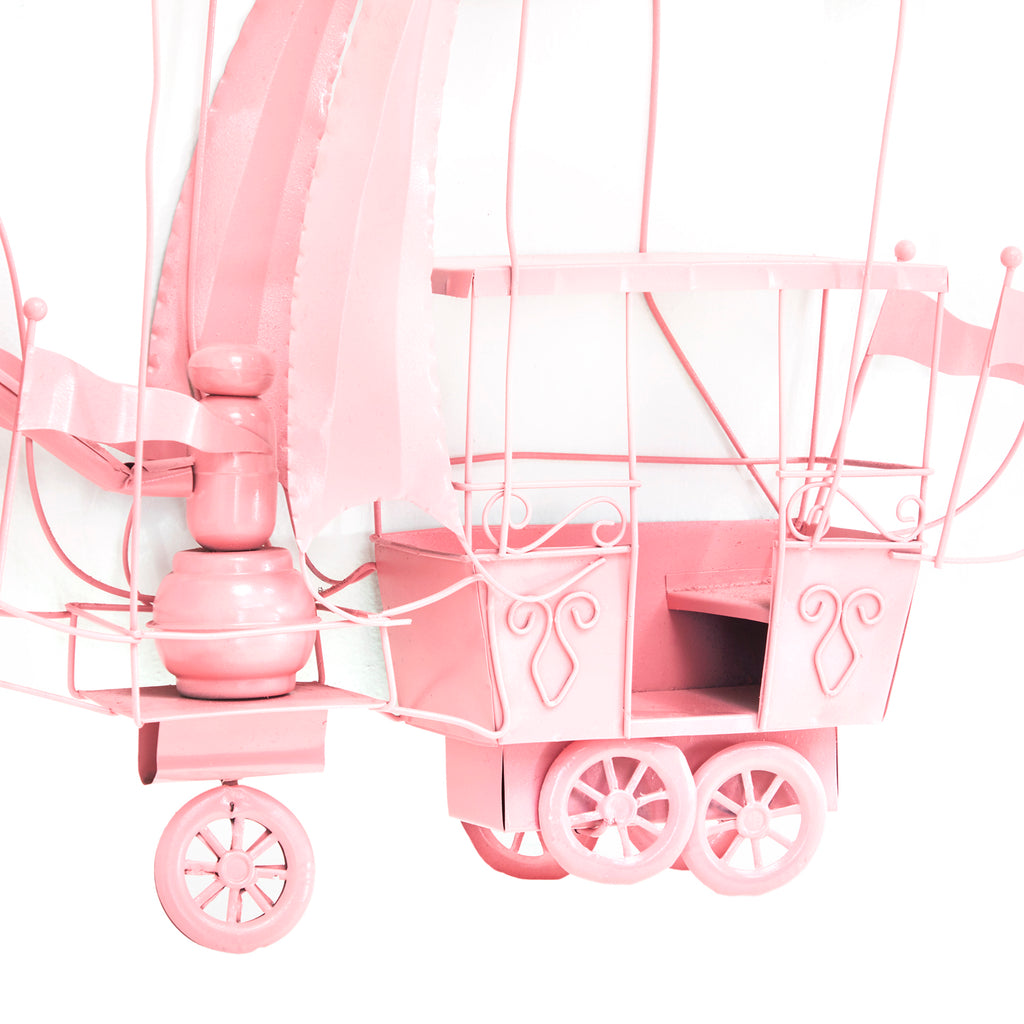Pink Flying Airship Wall Art