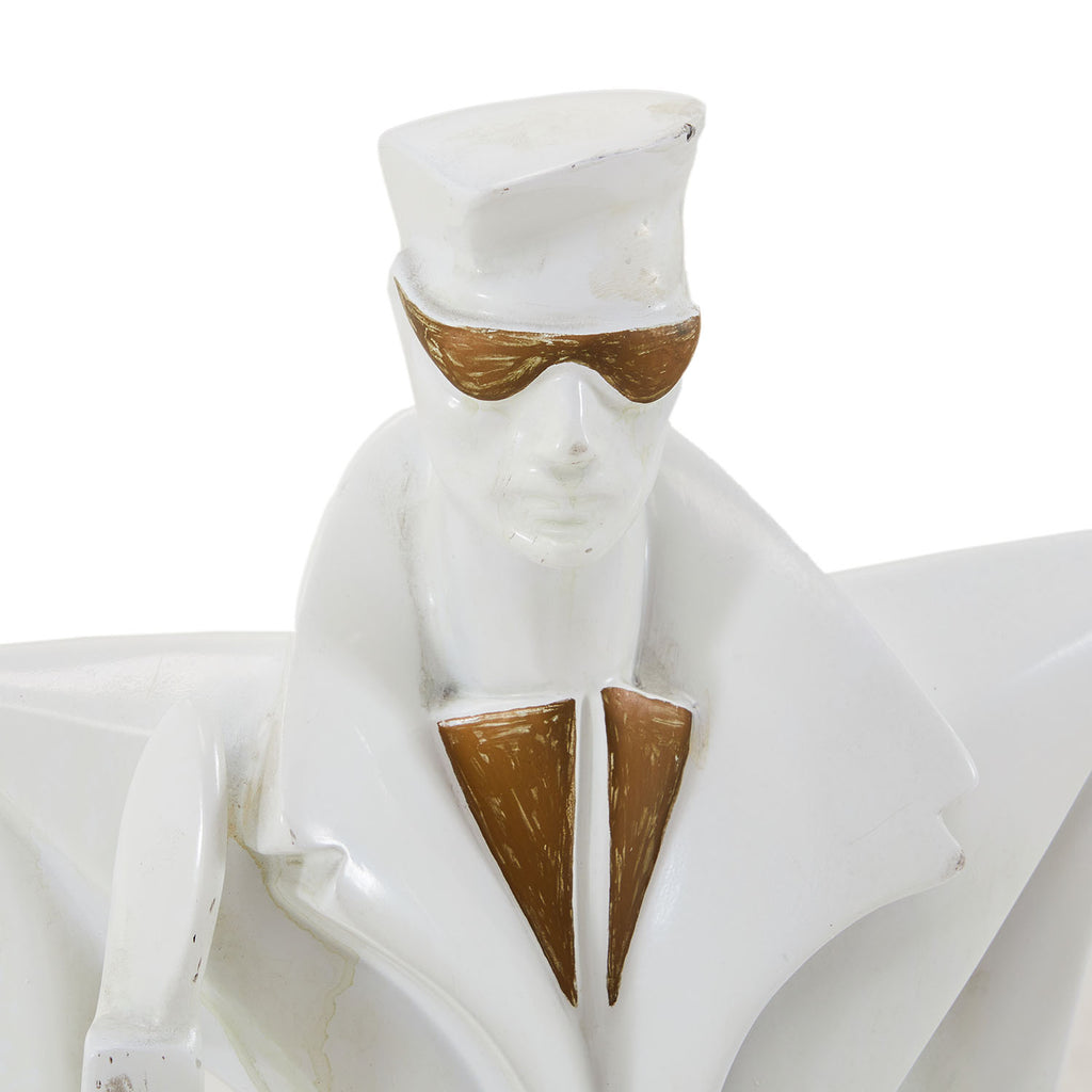 White 80s Fashionista Tabletop Sculpture