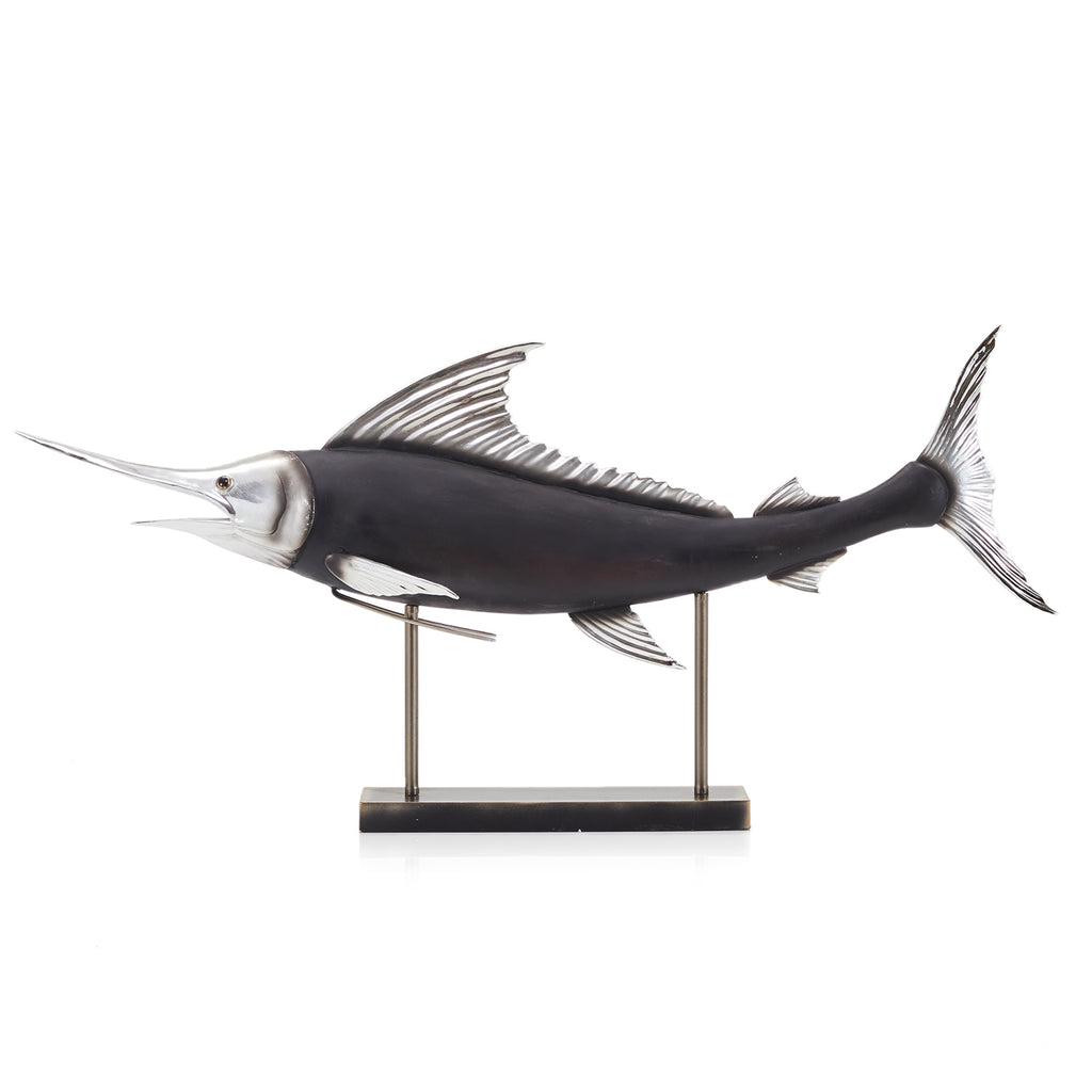 Black Marlin Table Sculpture