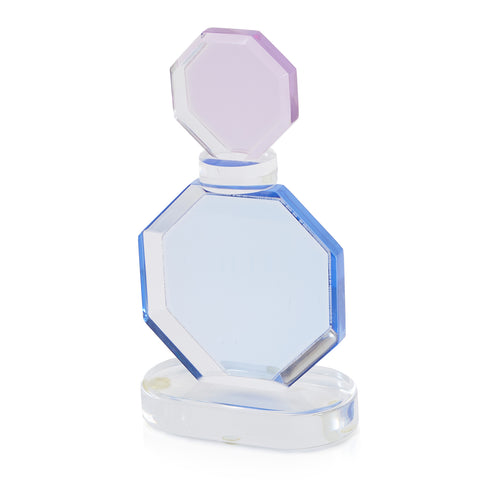 Purple Topped Octagonal Acrylic Sculpture