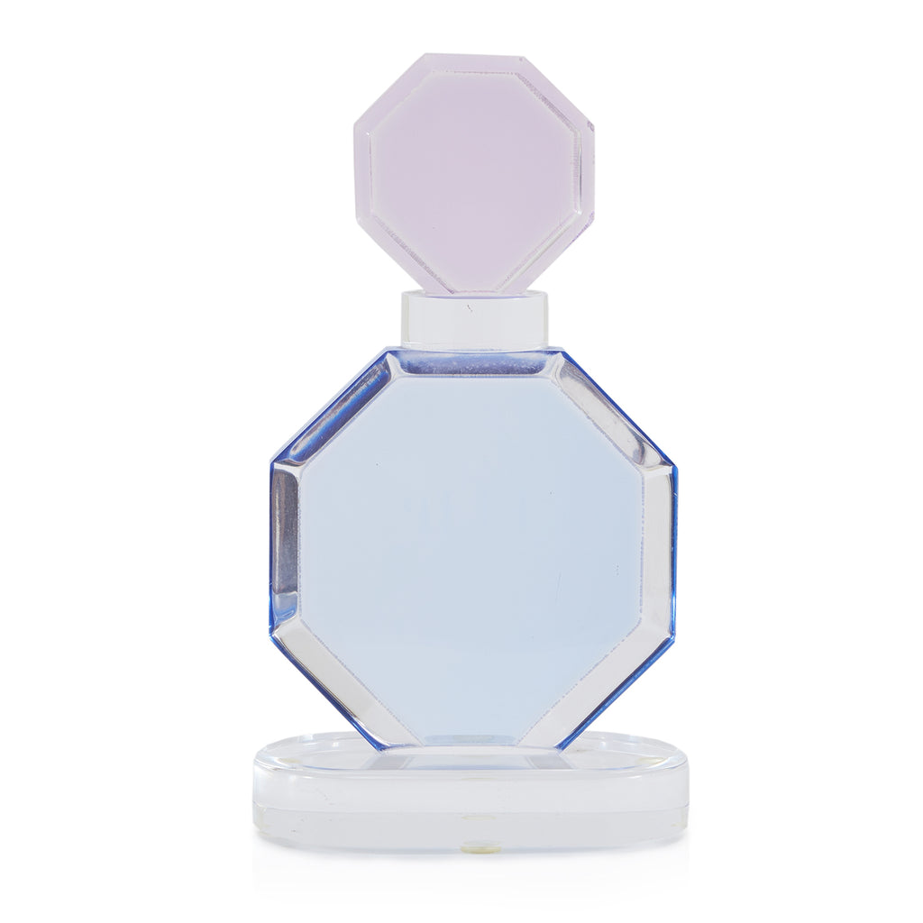 Purple Topped Octagonal Acrylic Sculpture