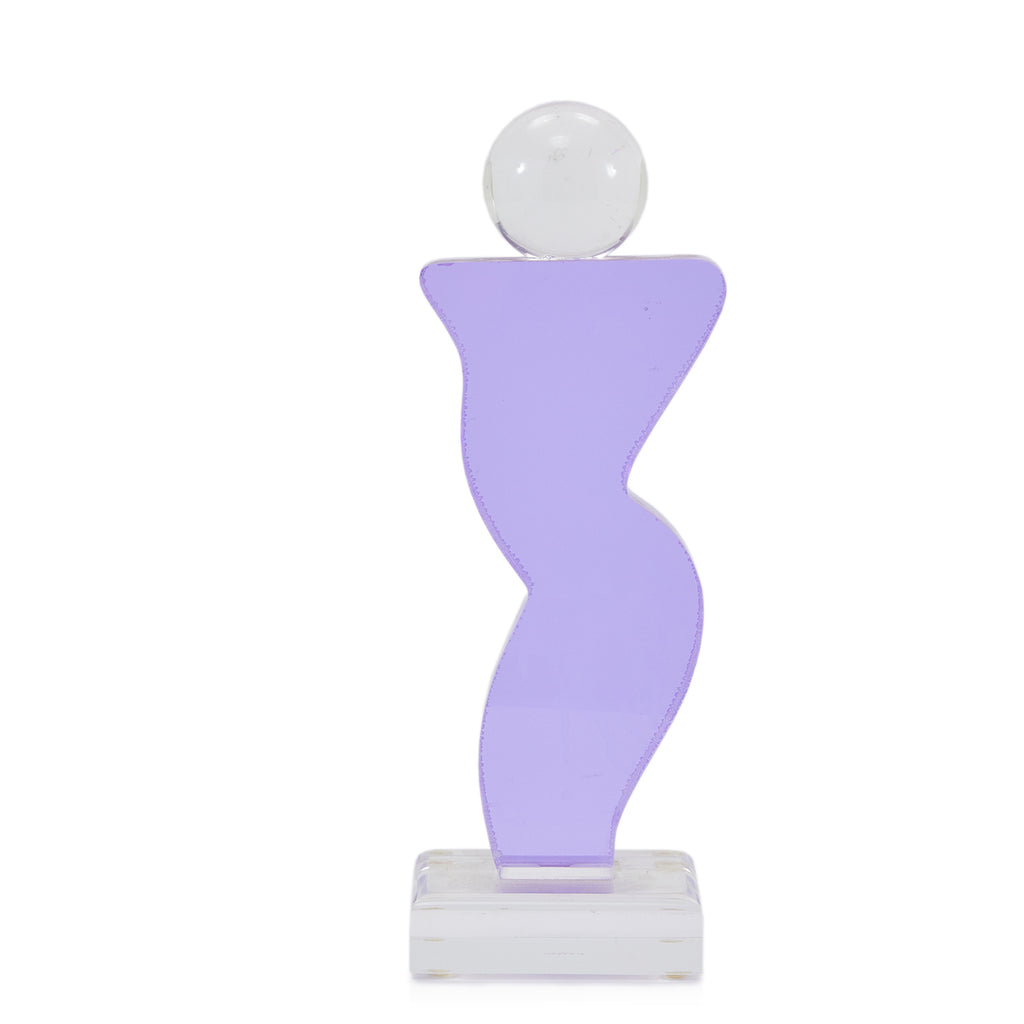 Purple Feminine Abstract Acrylic Sculpture