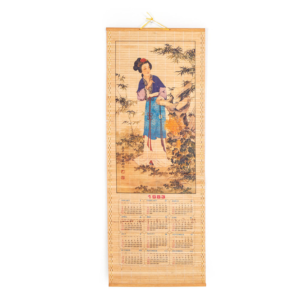 Hanging Bamboo Calendar, Year 1983
