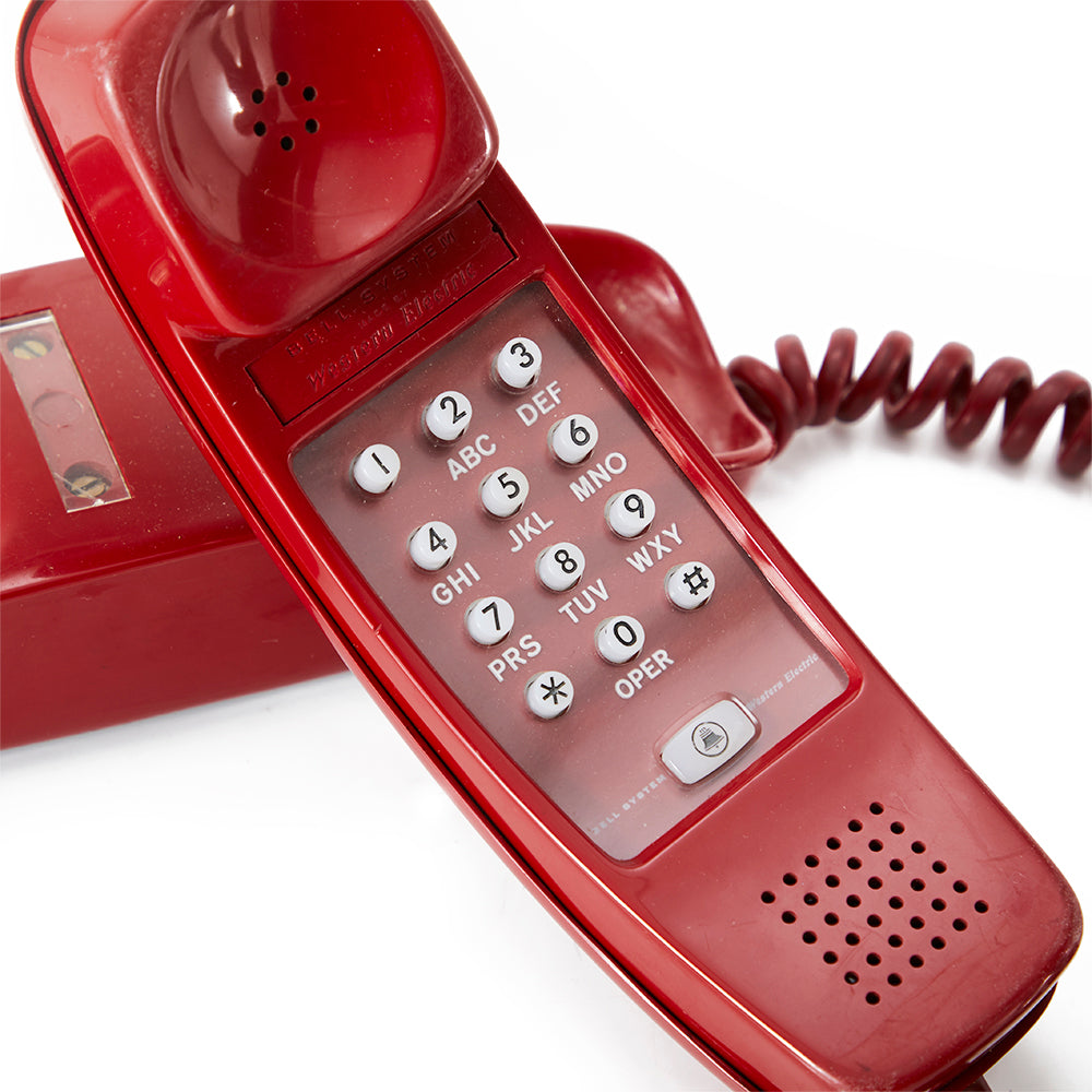 Red Landline Telephone