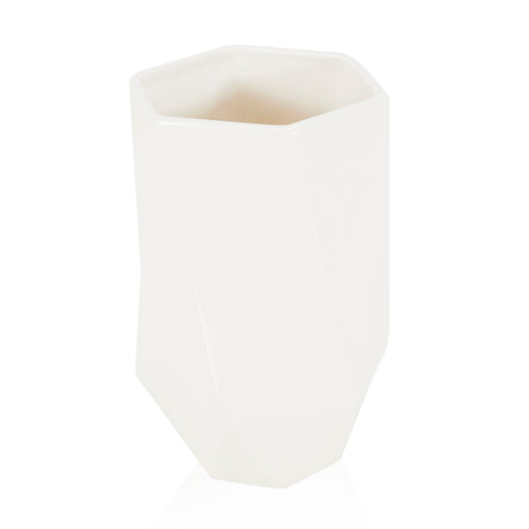 White Hexagonal Vase (A+D)