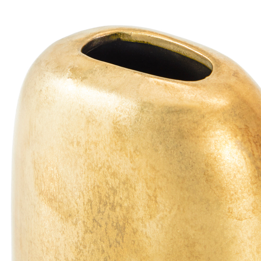 Gold Oval Vase (A+D)