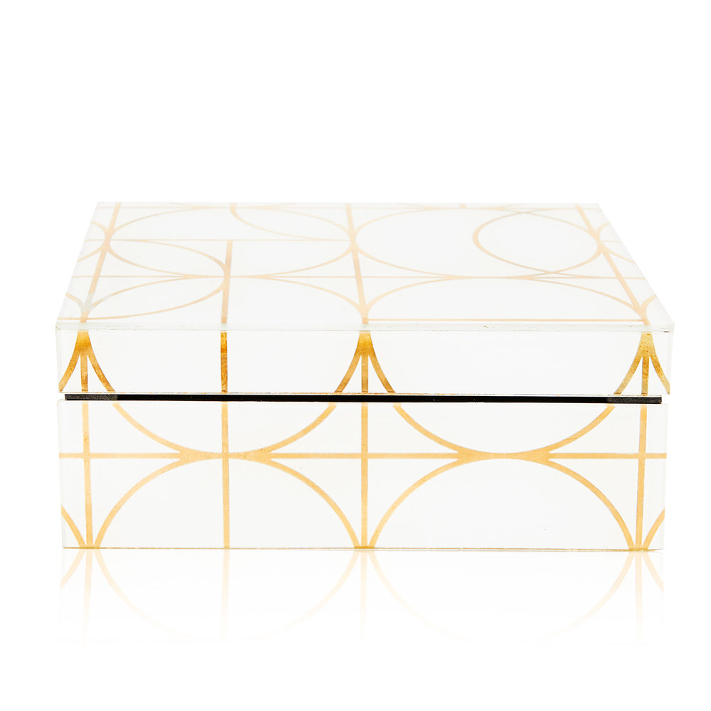 White Gold Designed Jewelry Box (A+D)
