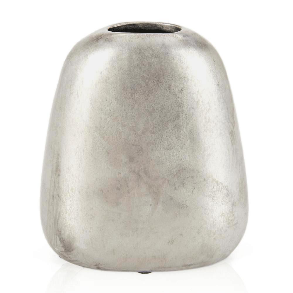Silver Oblong Vase Small (A+D)