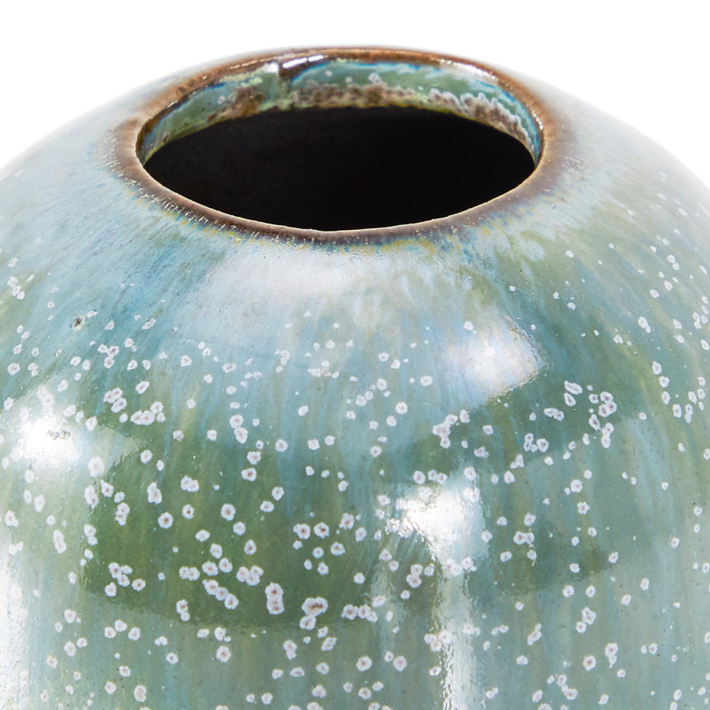 Green & Grey Ceramic Vase (A+D)