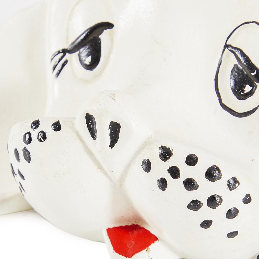 White Ceramic Dog Head (A+D)
