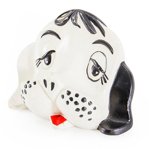 White Ceramic Dog Head (A+D)