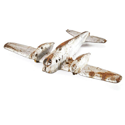 Silver Rusted Metal Plane (A+D)