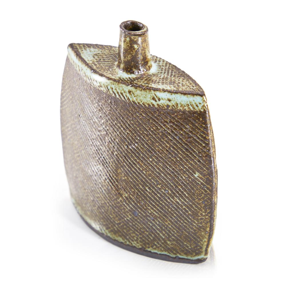 Brown Ceramic Canteen Vase (A+D)
