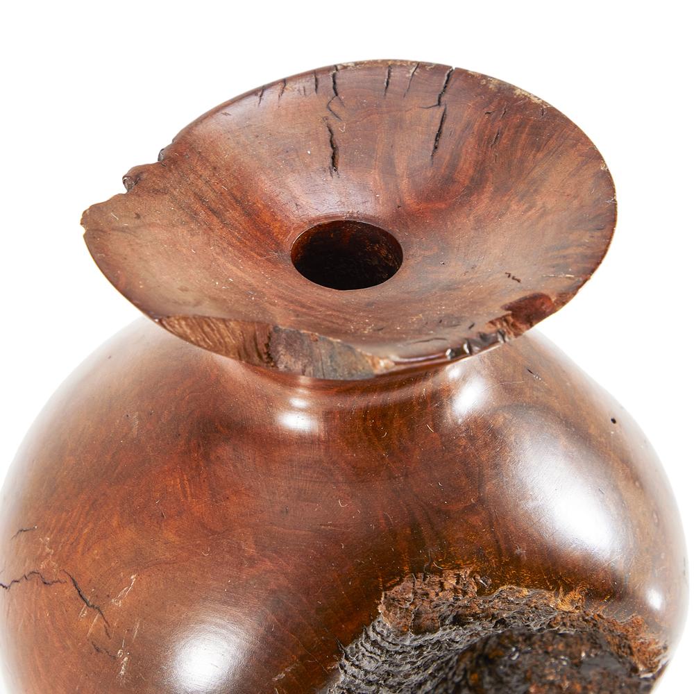 Wood Dark Natural Vase (A+D)