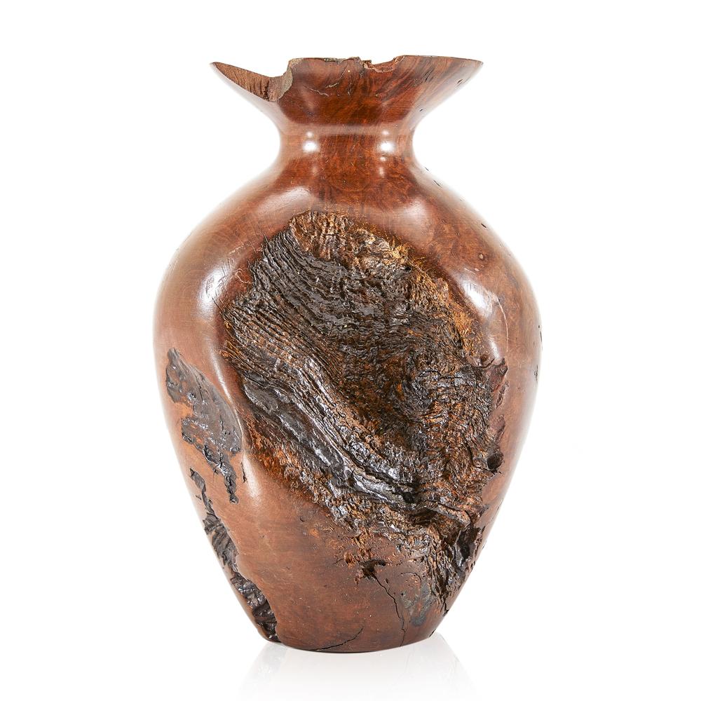 Wood Dark Natural Vase (A+D)