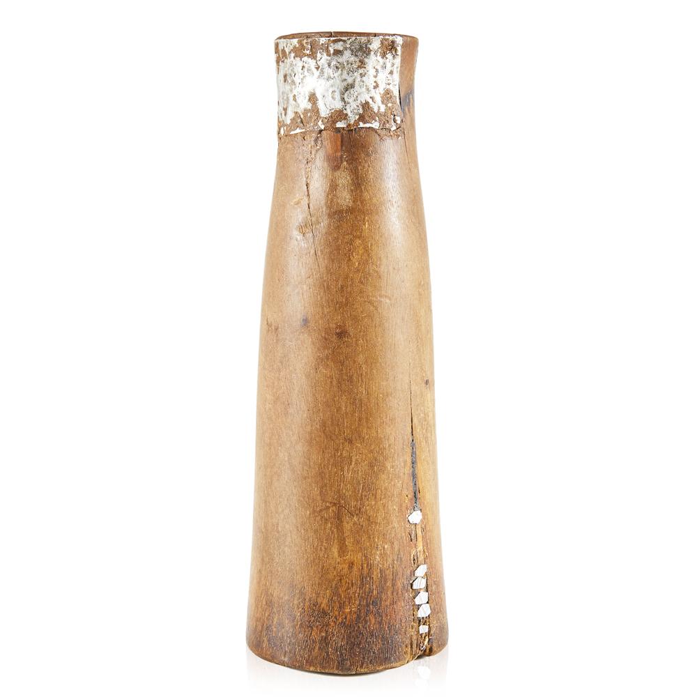 Wood Tribal Tapered Vase (A+D)