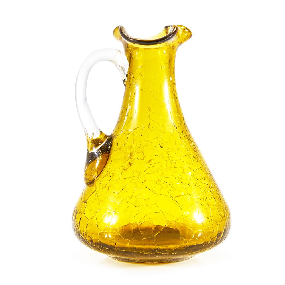 Yellow Amber Glass Vase (A+D)