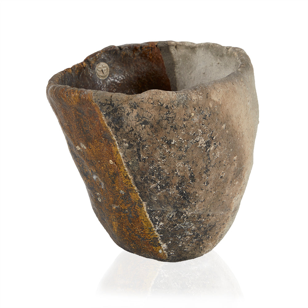 Grey Carved Stone Bowl (A+D)