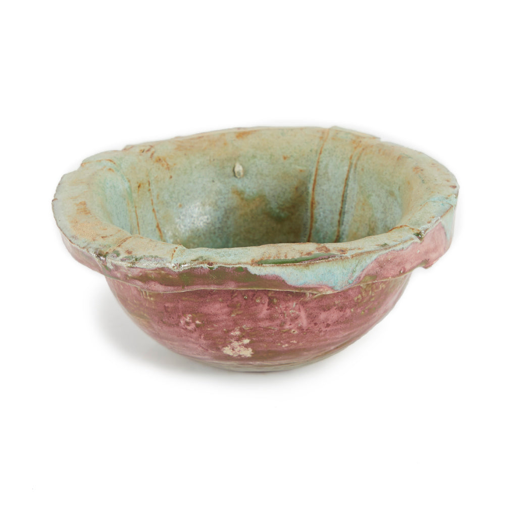 Green Red Ceramic Bowl (A+D)