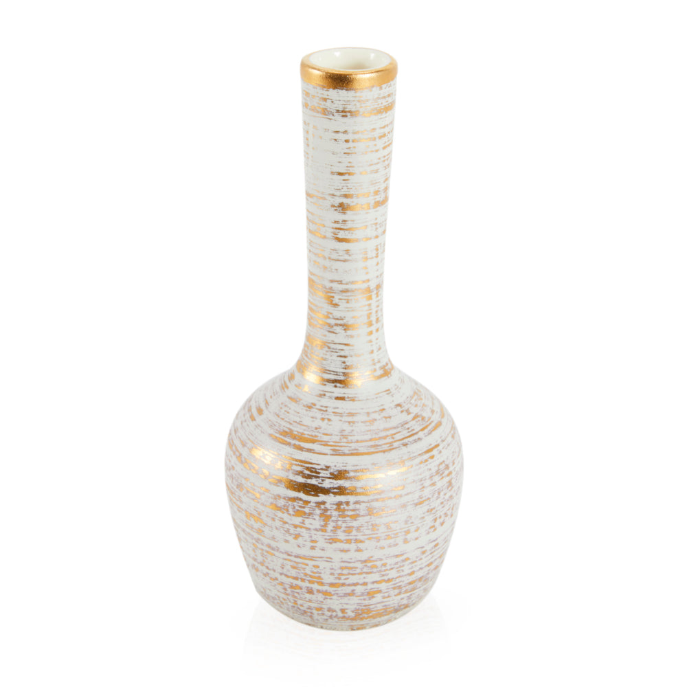 White Gold Gourd Vase (A+D)