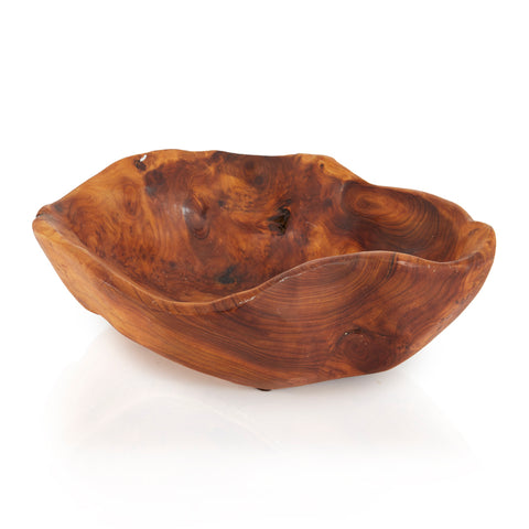 Wood Dark Burl Fruit Bowl (A+D)