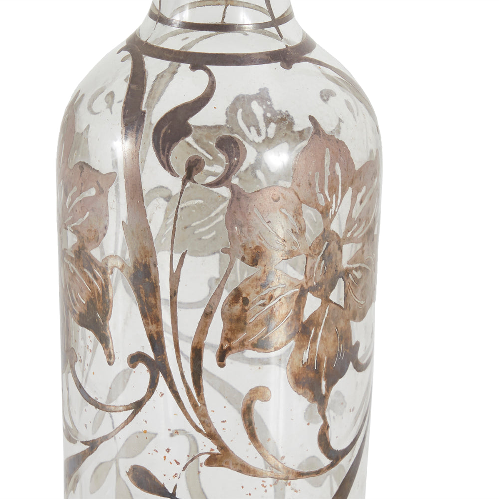 Glass Floral Bottle Vase (A+D)