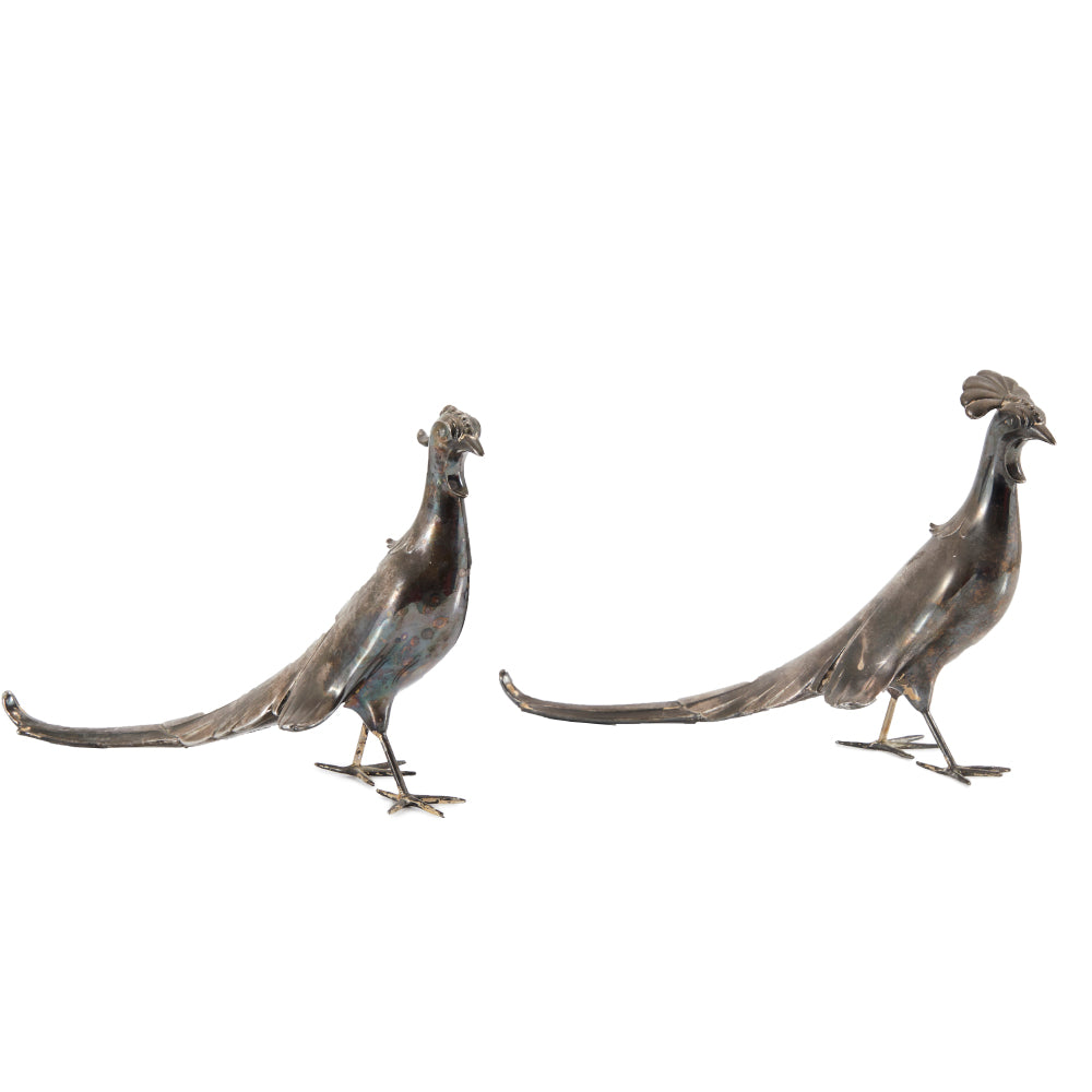 Bronze Pheasant Sculptures (A+D)