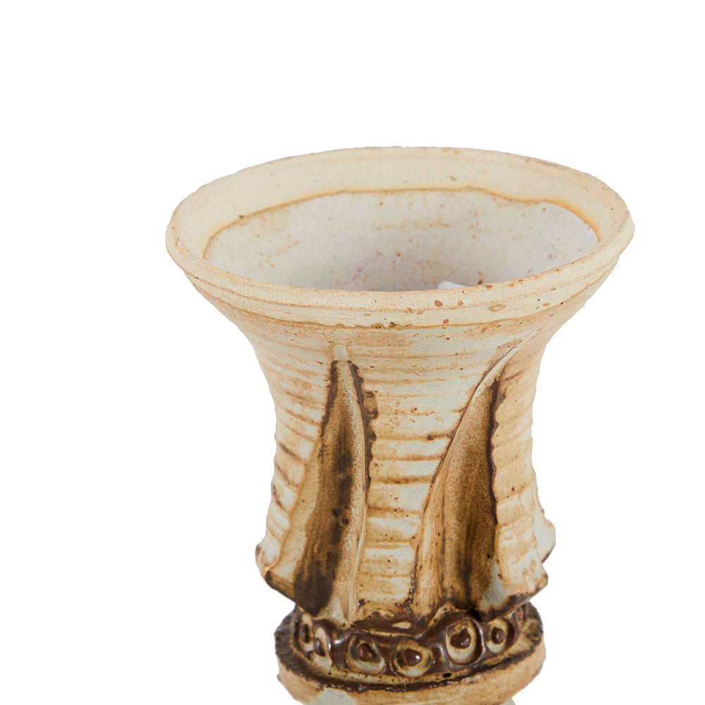 White Ornamental Candle Holder (A+D)