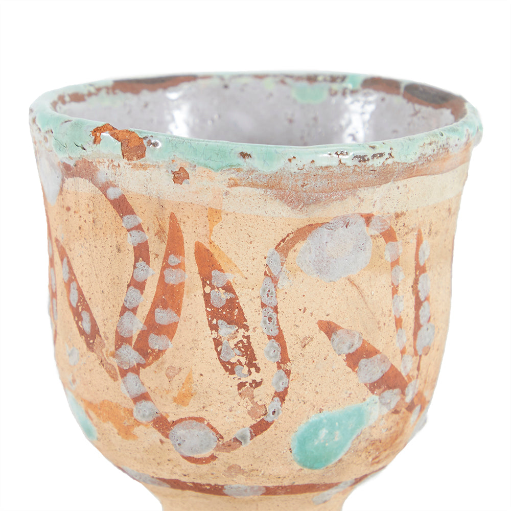 Terracotta Ceramic Goblet (A+D)