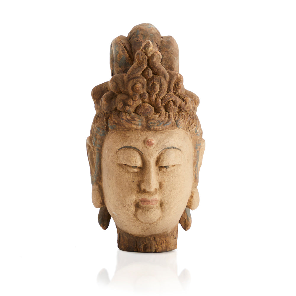 Wood Buddha Head (A+D)