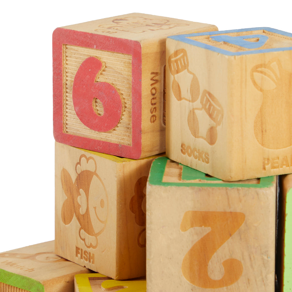 Tan Children's Cube Blocks (A+D)