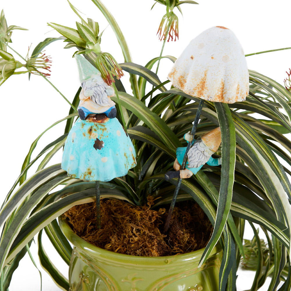 Blue Garden Gnome Ornaments (A+D)