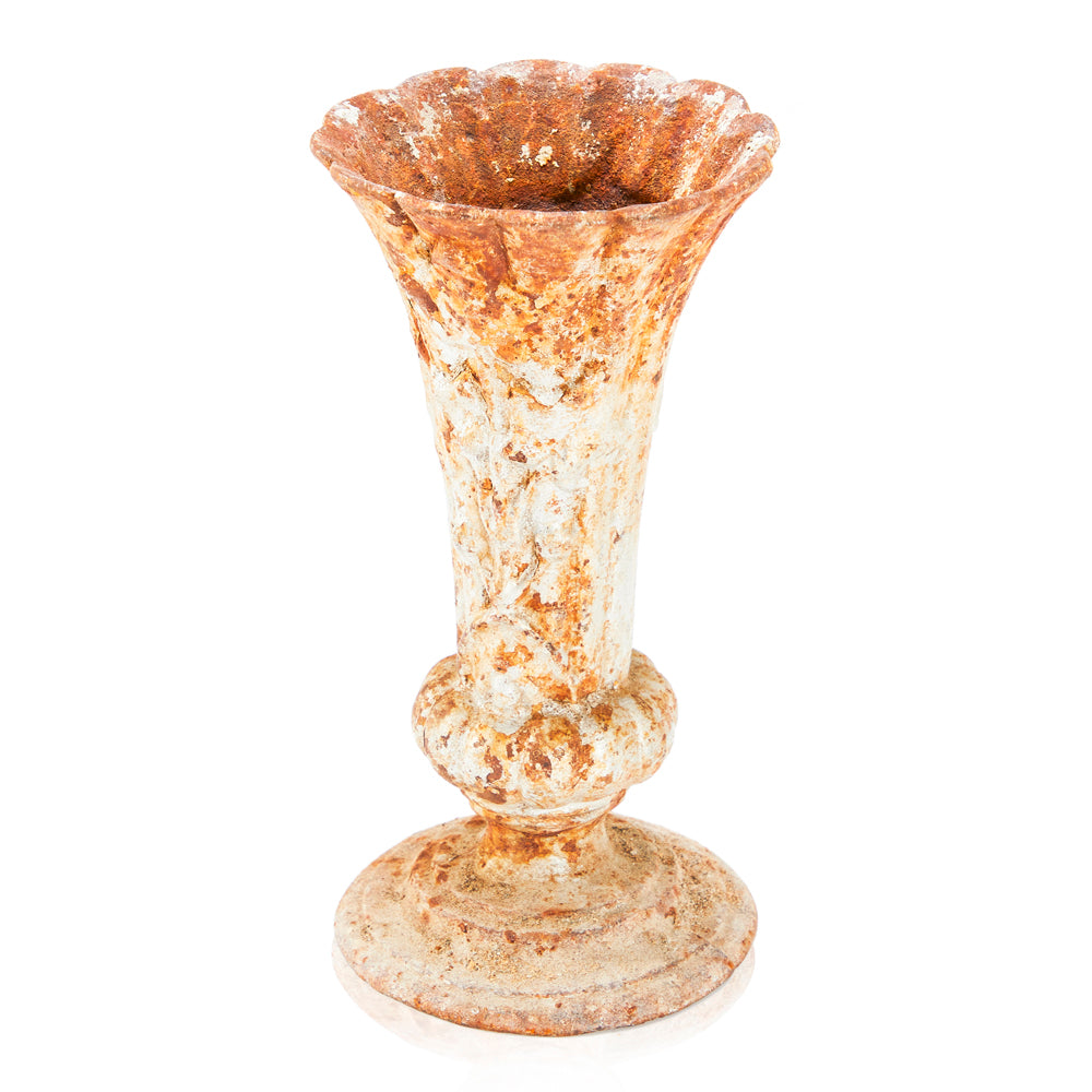 Tan Rustic Trumpet Vase - Medium (A+D)
