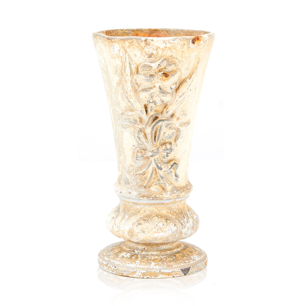 Tan Rustic Trumpet Vase - Small (A+D)