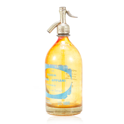 Orange Glass Seltzer Bottle (A+D)