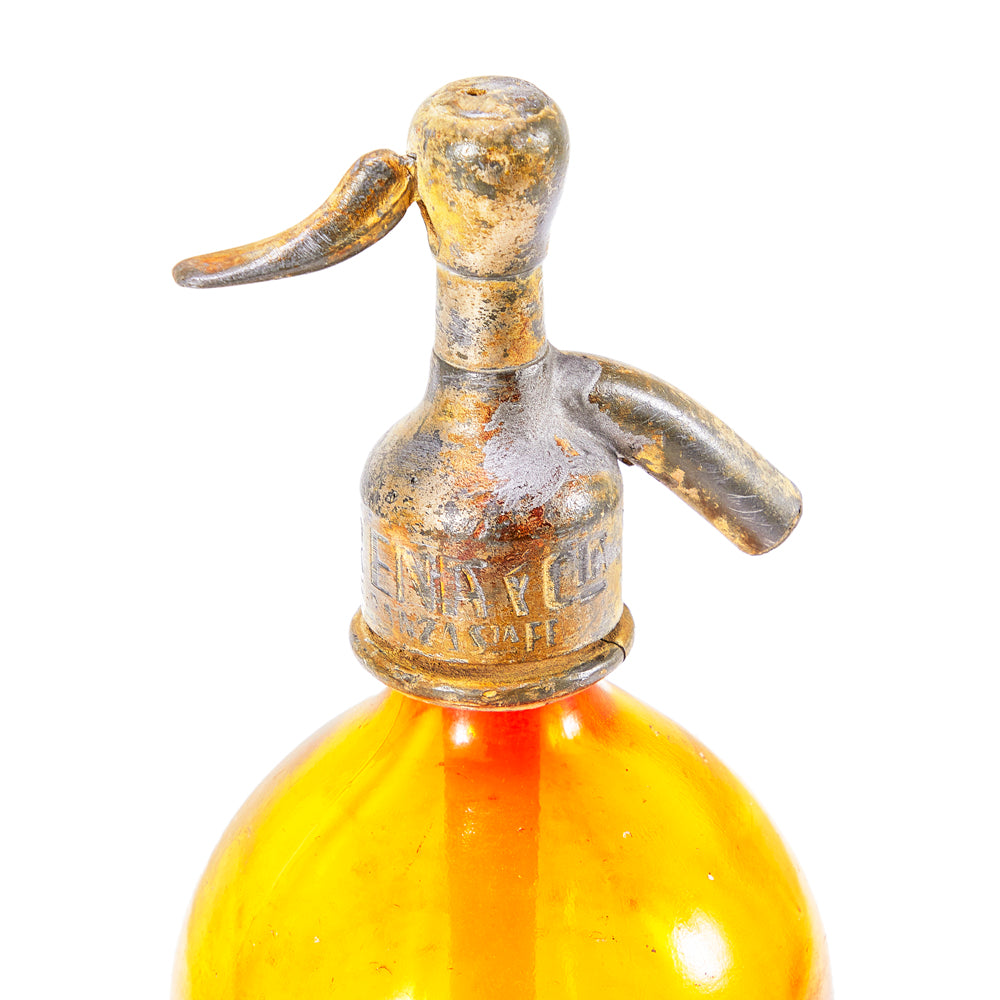 Orange Glass Seltzer Bottle (A+D)