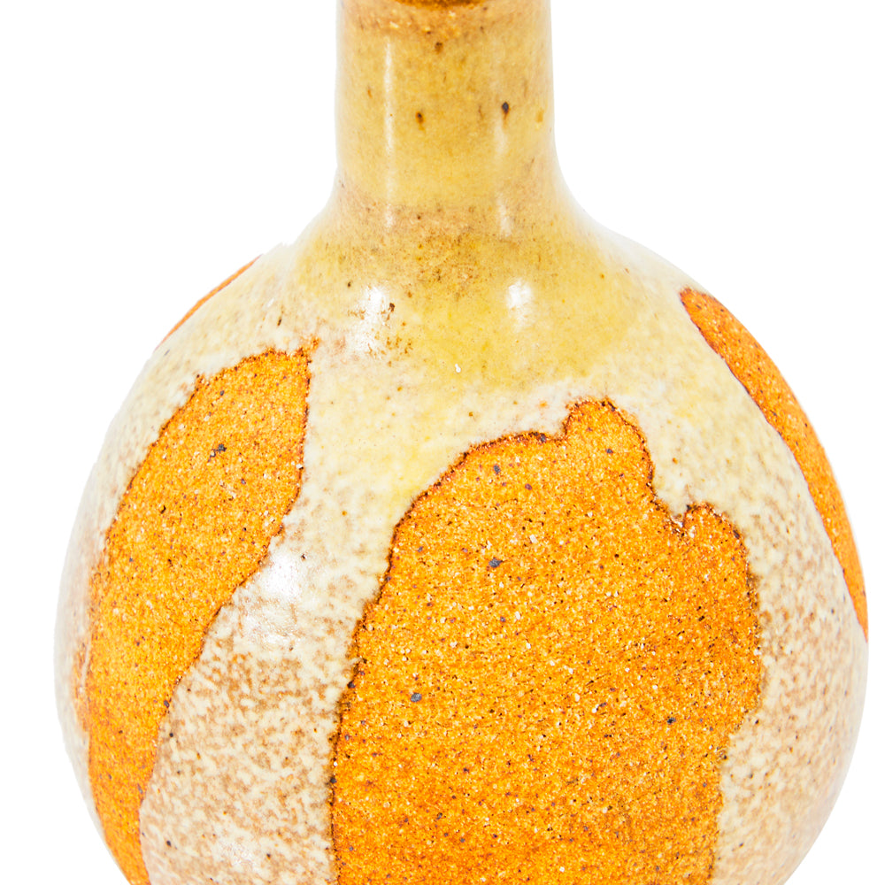 Orange  Ceramic Vase (A+D)
