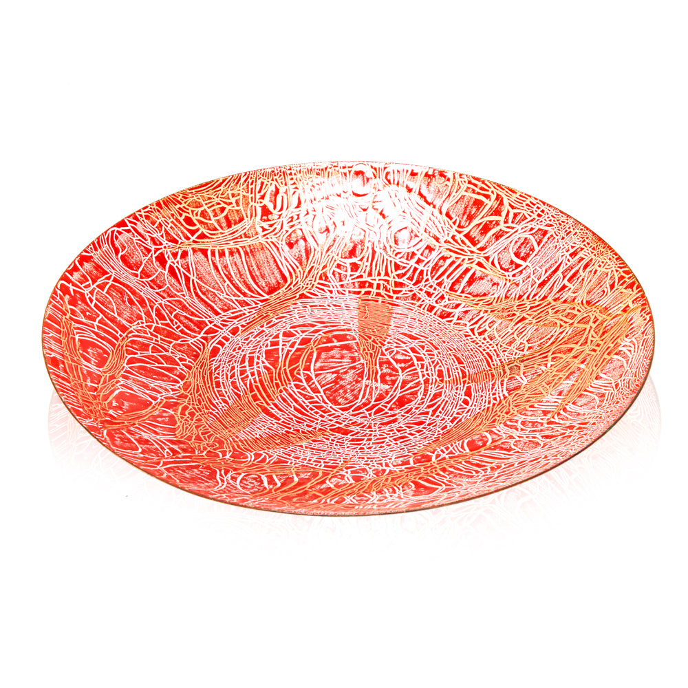 Red Ceramic Plate (A+D)
