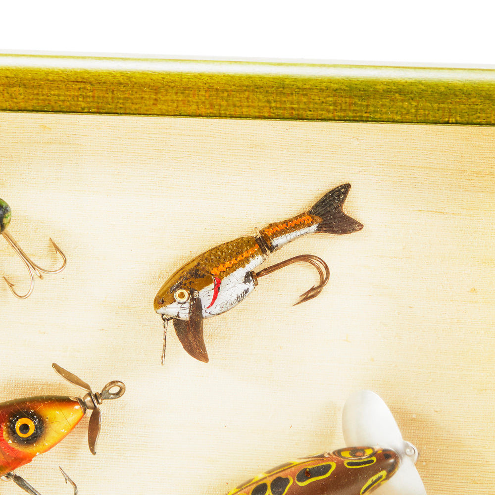 antique fishing lure art Green Fishing Tackle Art Work (A+D)