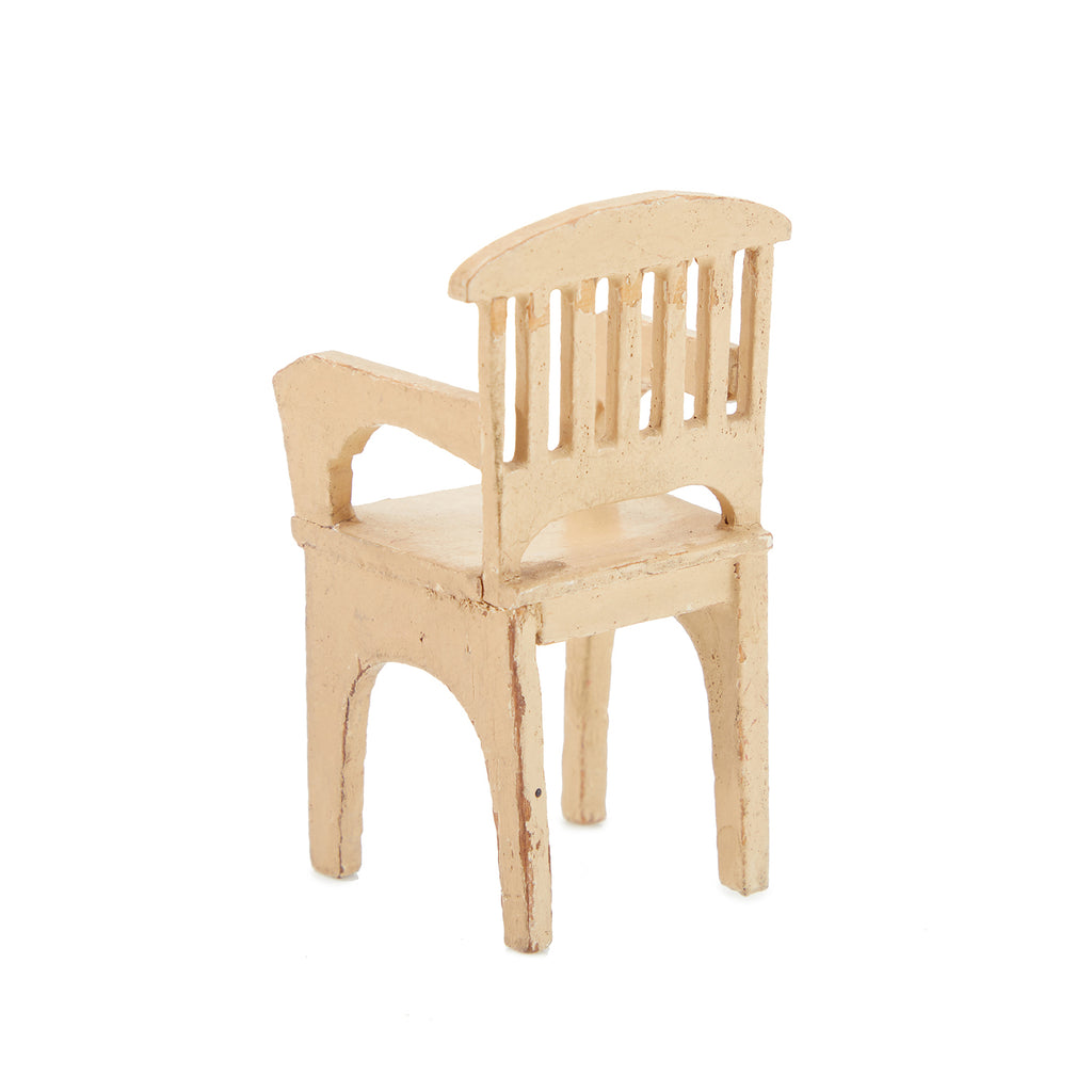Tan Miniature Wood Chair (A+D)