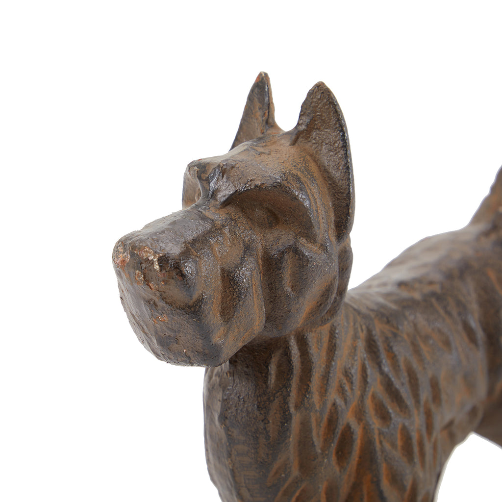 Brown Metal Dog Sculpture (A+D)