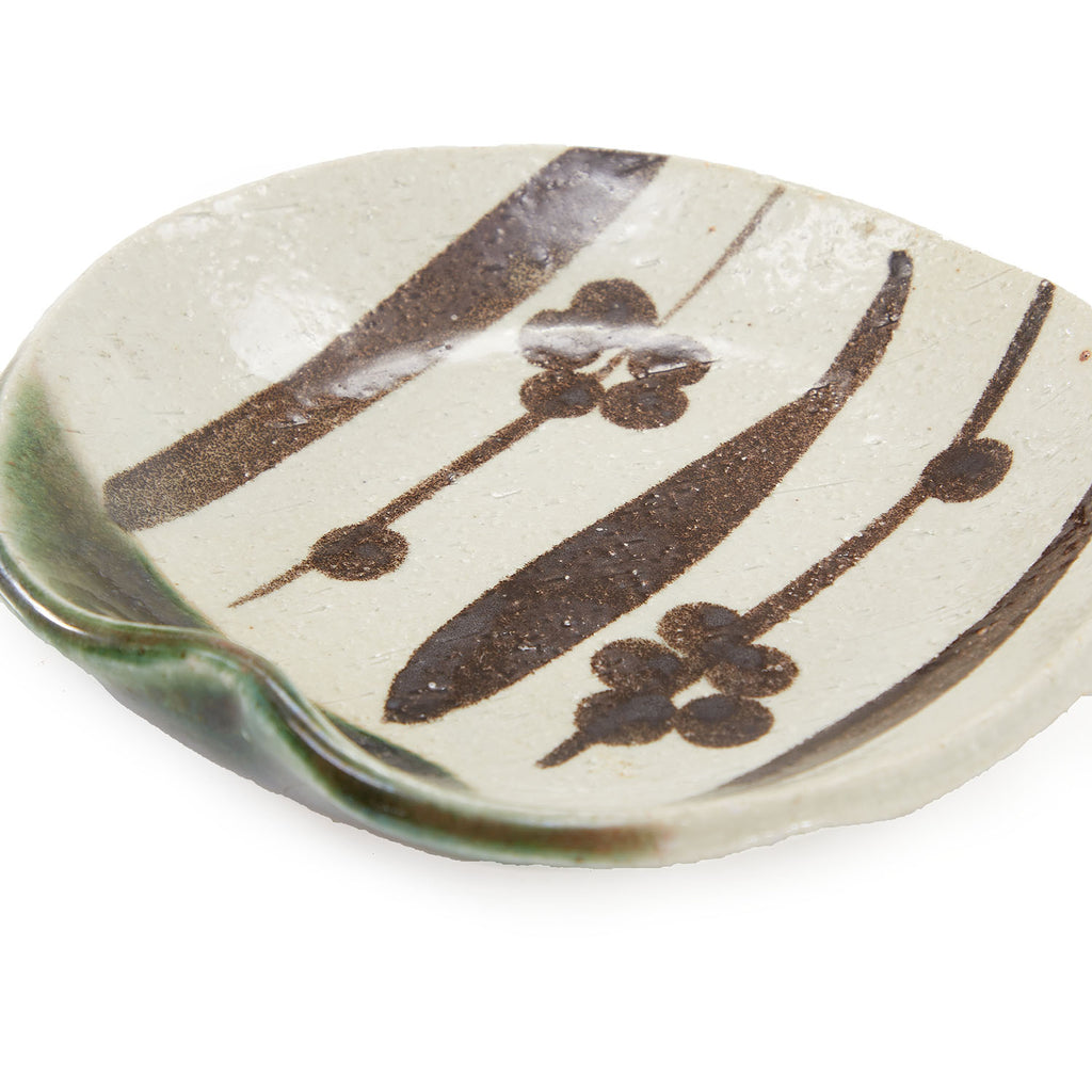 Off-White Ceramic Plate (A+D)