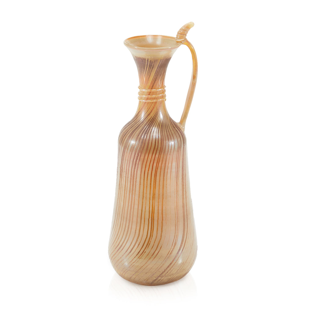 Tan Glass Vase