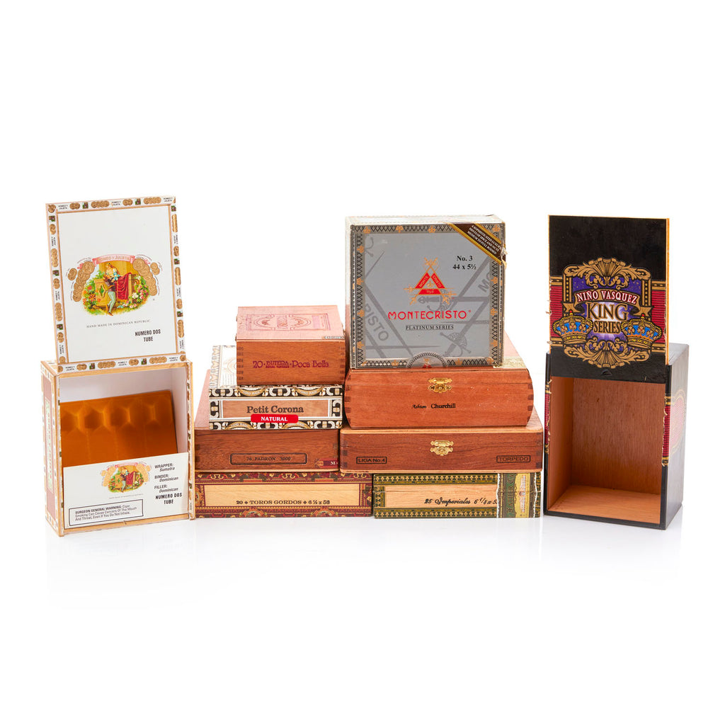 Wood 'Ashton' Churchill Cigar Box (A+D)